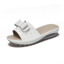 Load image into Gallery viewer, 2019 New Women's Slipper Cow Leather Women Flats Shoes