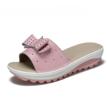 Load image into Gallery viewer, 2019 New Women's Slipper Cow Leather Women Flats Shoes
