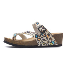 Load image into Gallery viewer, 2019 New Women Summer Fashion Cork Wedge Slipper