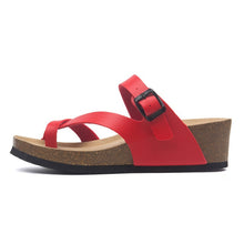 Load image into Gallery viewer, 2019 New Women Summer Fashion Cork Wedge Slipper