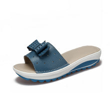 Load image into Gallery viewer, 2019 New Women's Slipper Cow Leather Women Flats Shoes